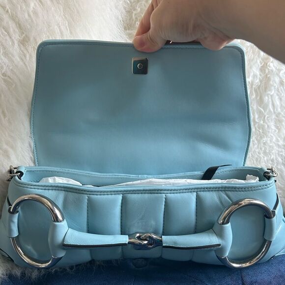 Gucci Leather Horsebit Chain Medium - Picture 6 of 8